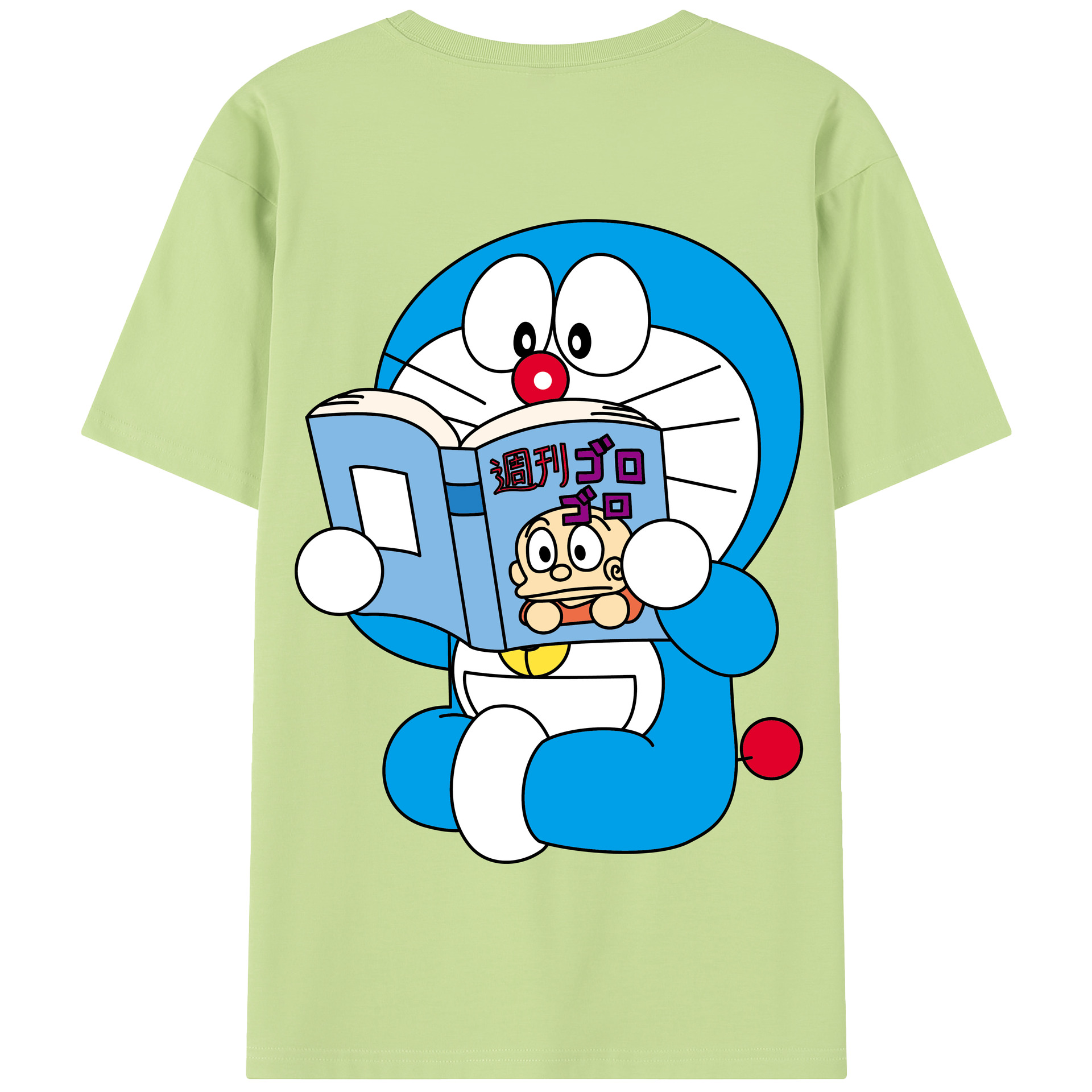 （画像用） ドラえもん Doraemon 綿100％半袖Tシャツ（背面プリント）